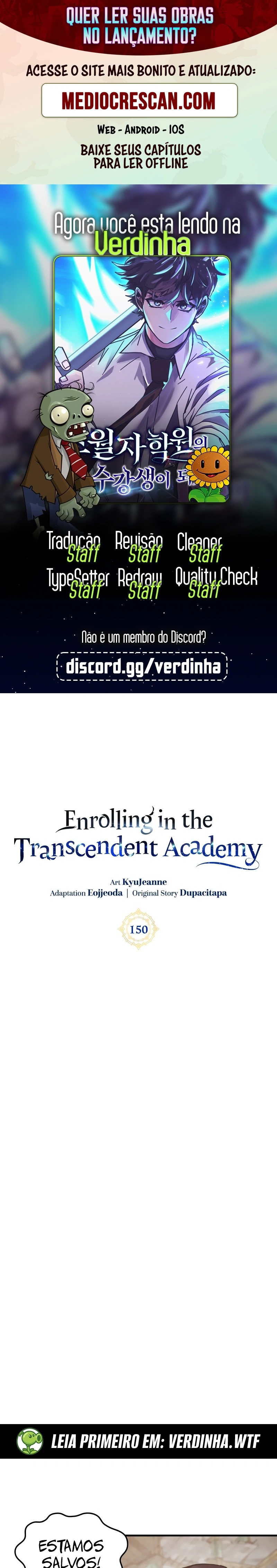 Academia da Transcendência Capitulo 150 Pagina 1