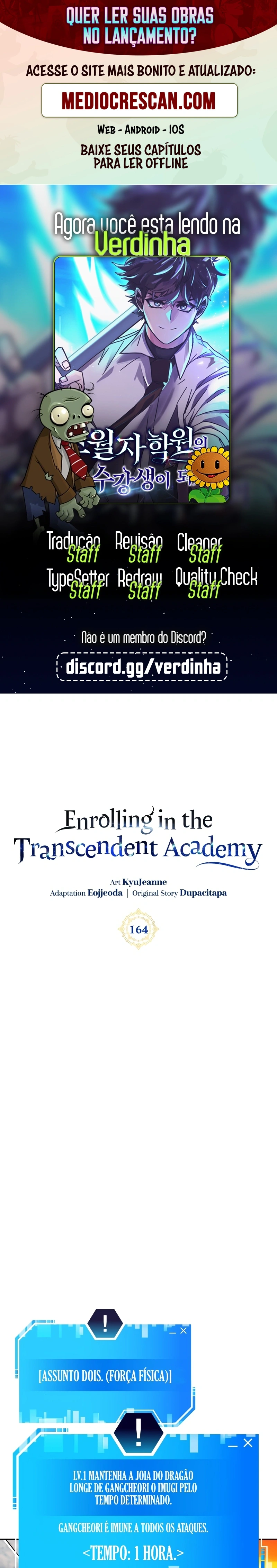 Academia da Transcendência Capitulo 164 Pagina 1