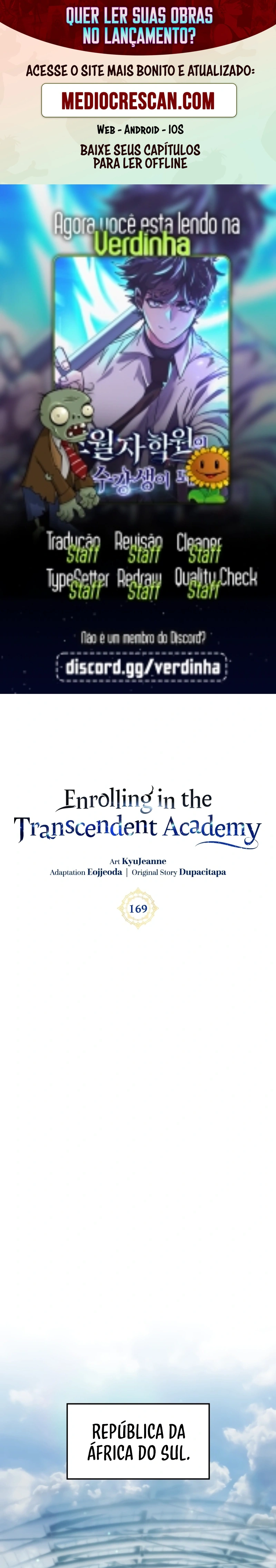 Academia da Transcendência Capitulo 169 Pagina 1