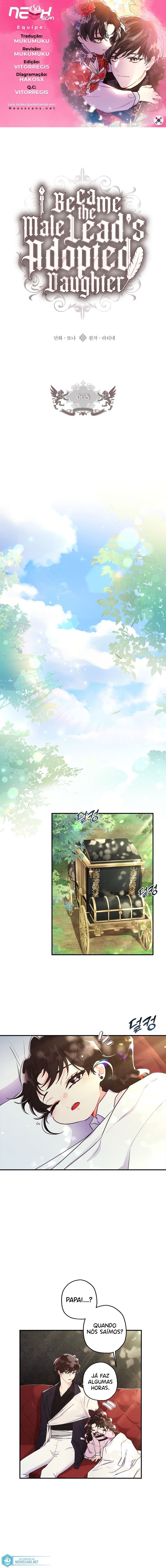 Eu me tornei a filha adotiva do protagonista Capitulo 65 Pagina 1