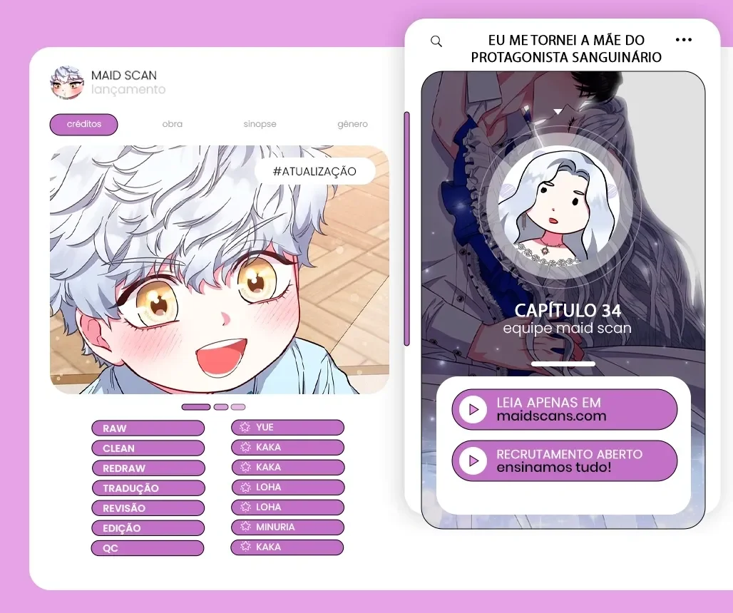 Eu me Tornei a Mãe do Protagonista Sanguinário Capitulo 34 Pagina 2