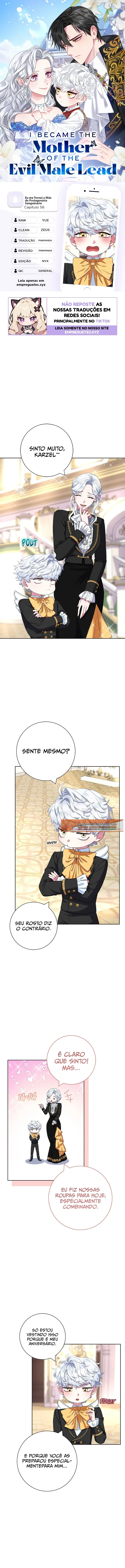 Eu me Tornei a Mãe do Protagonista Sanguinário Capitulo 56 Pagina 1