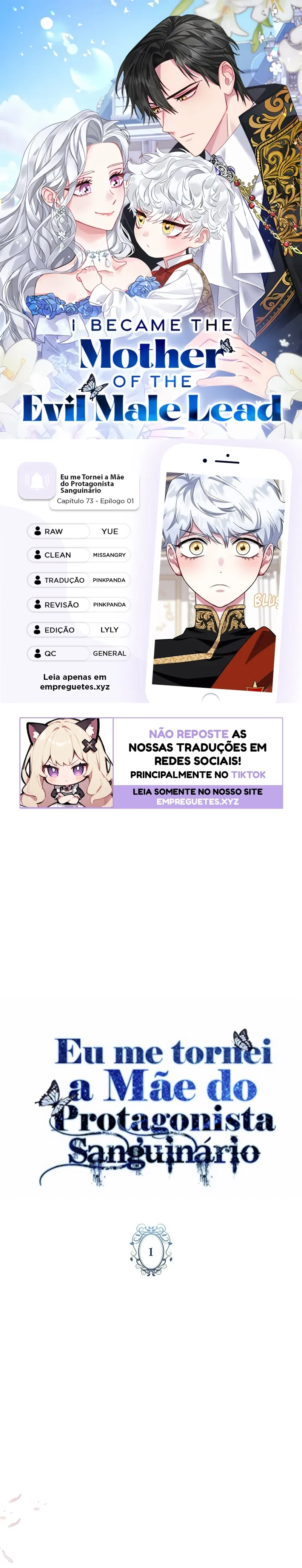 Eu me Tornei a Mãe do Protagonista Sanguinário Capitulo 73 Pagina 1