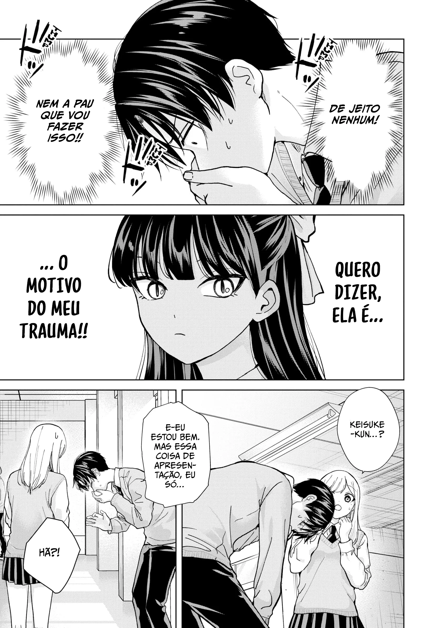 Kusunoki Fracassou em Estrear no Ensino Médio Capitulo 13 Pagina 4
