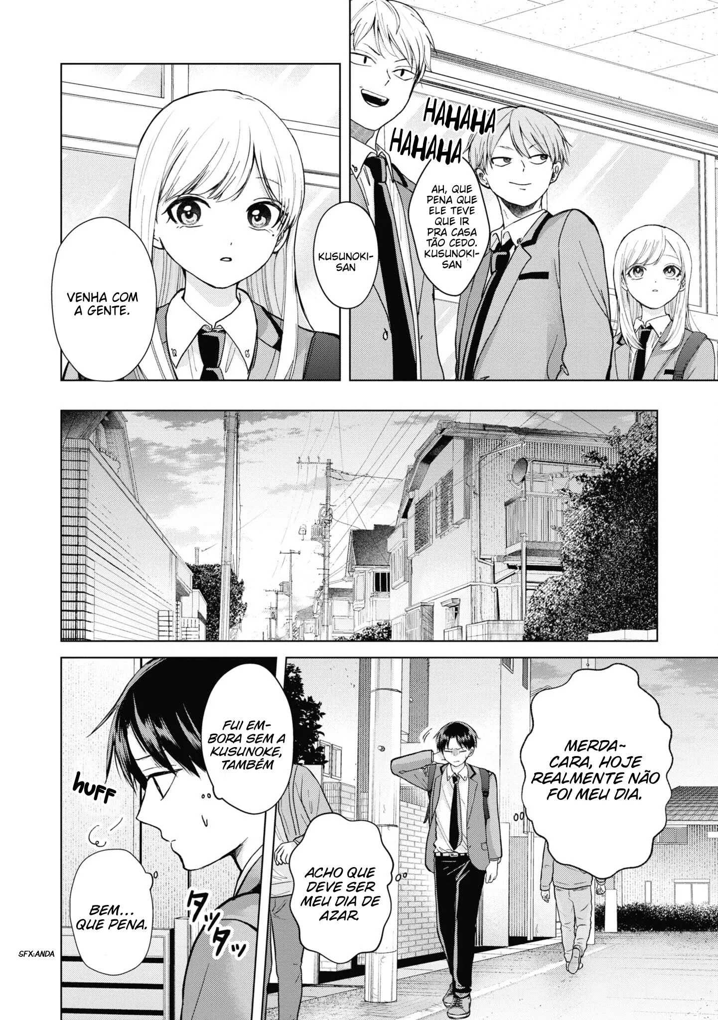 Kusunoki Fracassou em Estrear no Ensino Médio Capitulo 2 Pagina 13