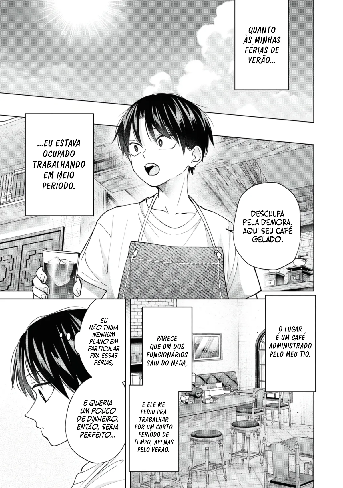 Kusunoki Fracassou em Estrear no Ensino Médio Capitulo 21 Pagina 4
