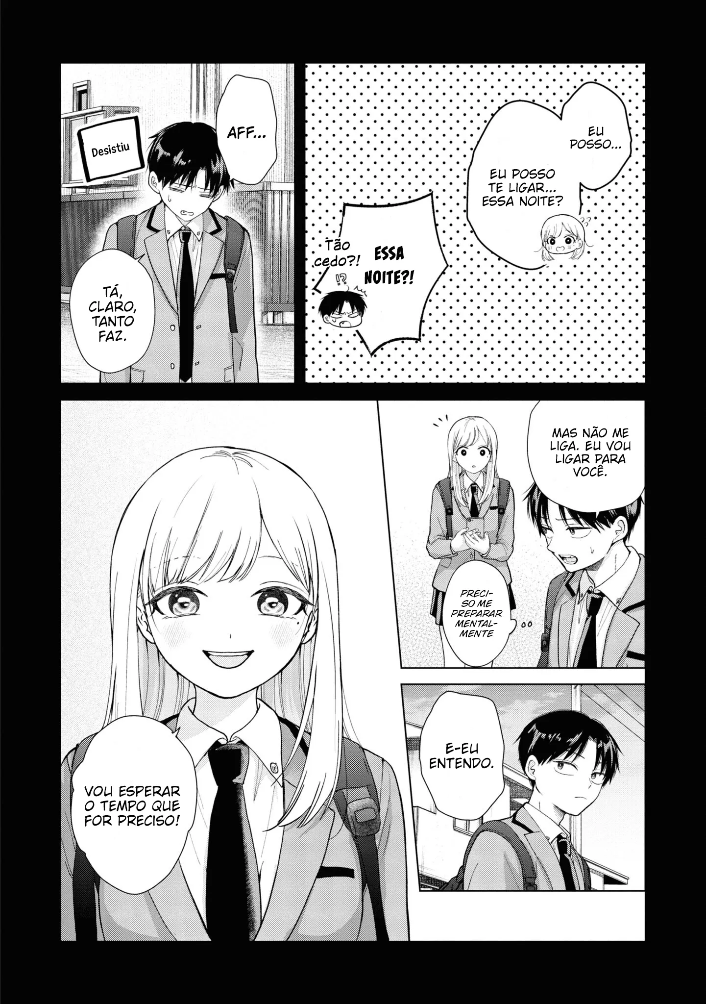 Kusunoki Fracassou em Estrear no Ensino Médio Capitulo 3 Pagina 5