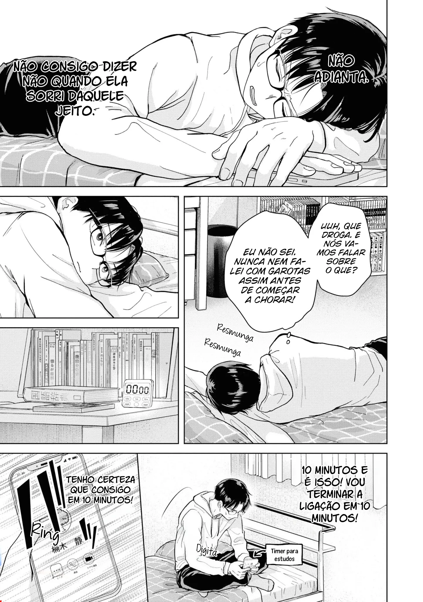 Kusunoki Fracassou em Estrear no Ensino Médio Capitulo 3 Pagina 6