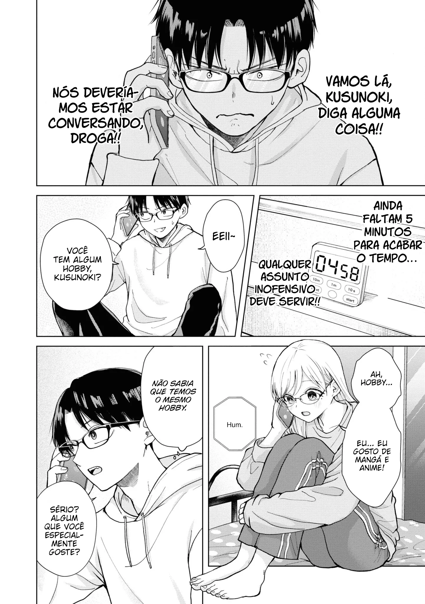 Kusunoki Fracassou em Estrear no Ensino Médio Capitulo 3 Pagina 9