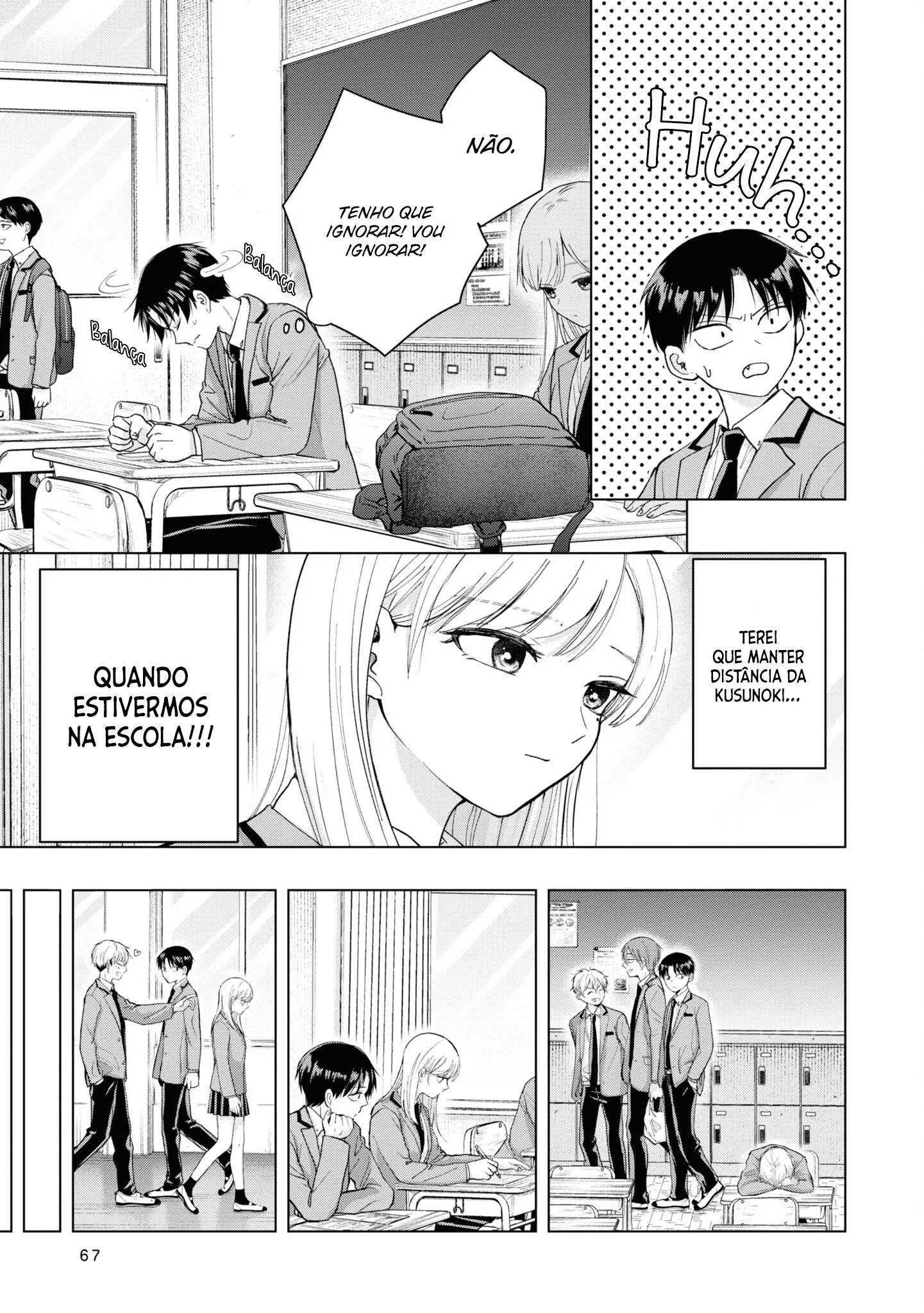 Kusunoki Fracassou em Estrear no Ensino Médio Capitulo 3 Pagina 14