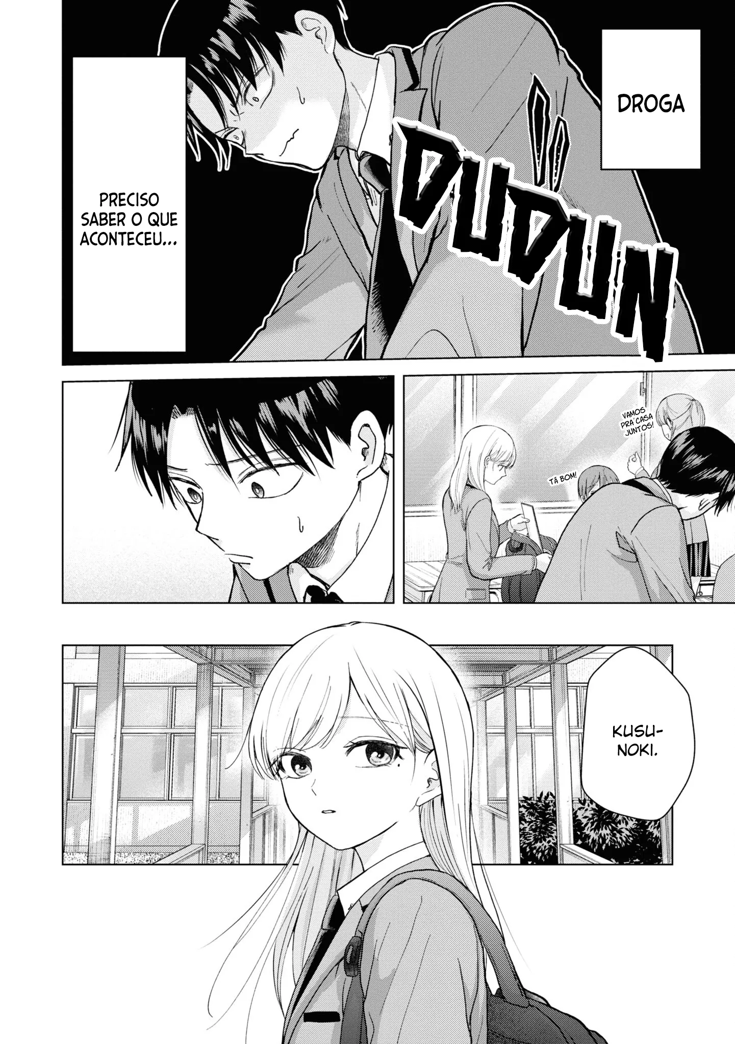 Kusunoki Fracassou em Estrear no Ensino Médio Capitulo 3 Pagina 15