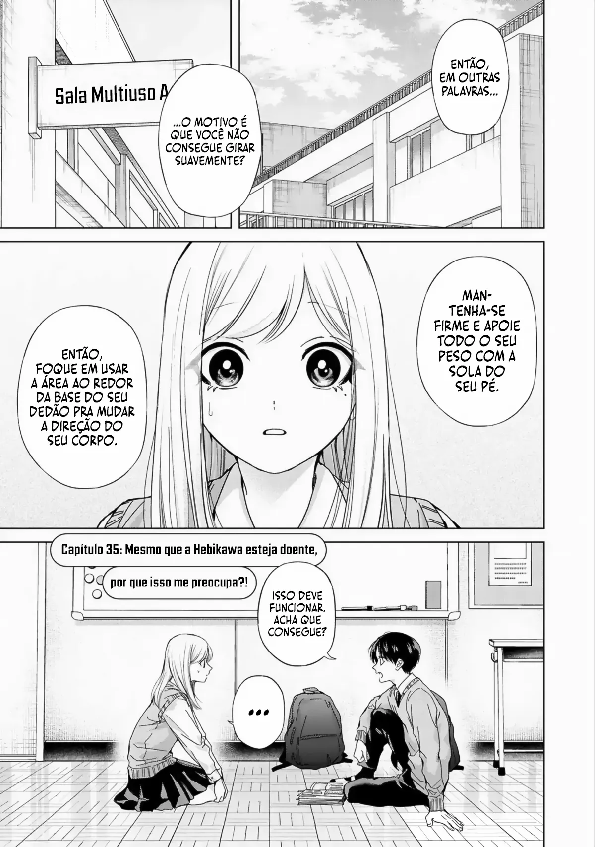 Kusunoki Fracassou em Estrear no Ensino Médio Capitulo 35 Pagina 2