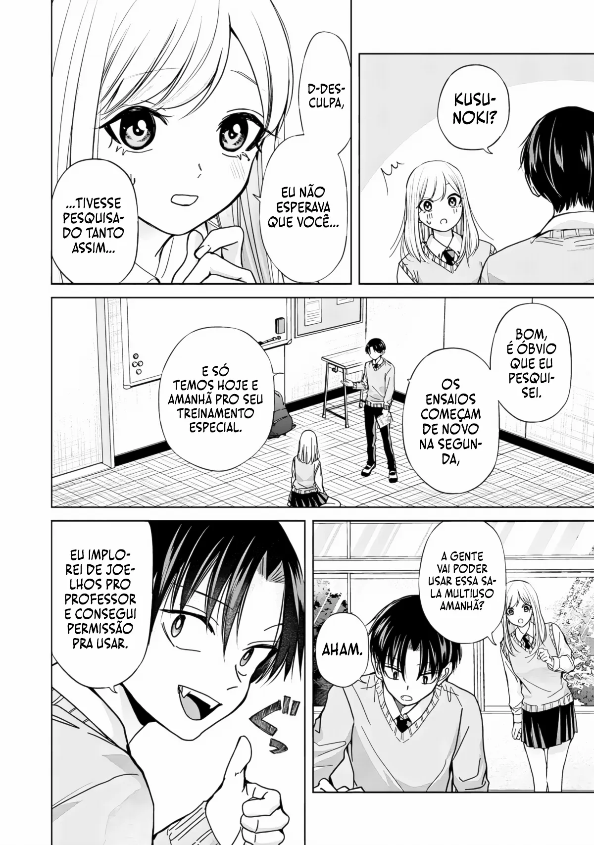 Kusunoki Fracassou em Estrear no Ensino Médio Capitulo 35 Pagina 3