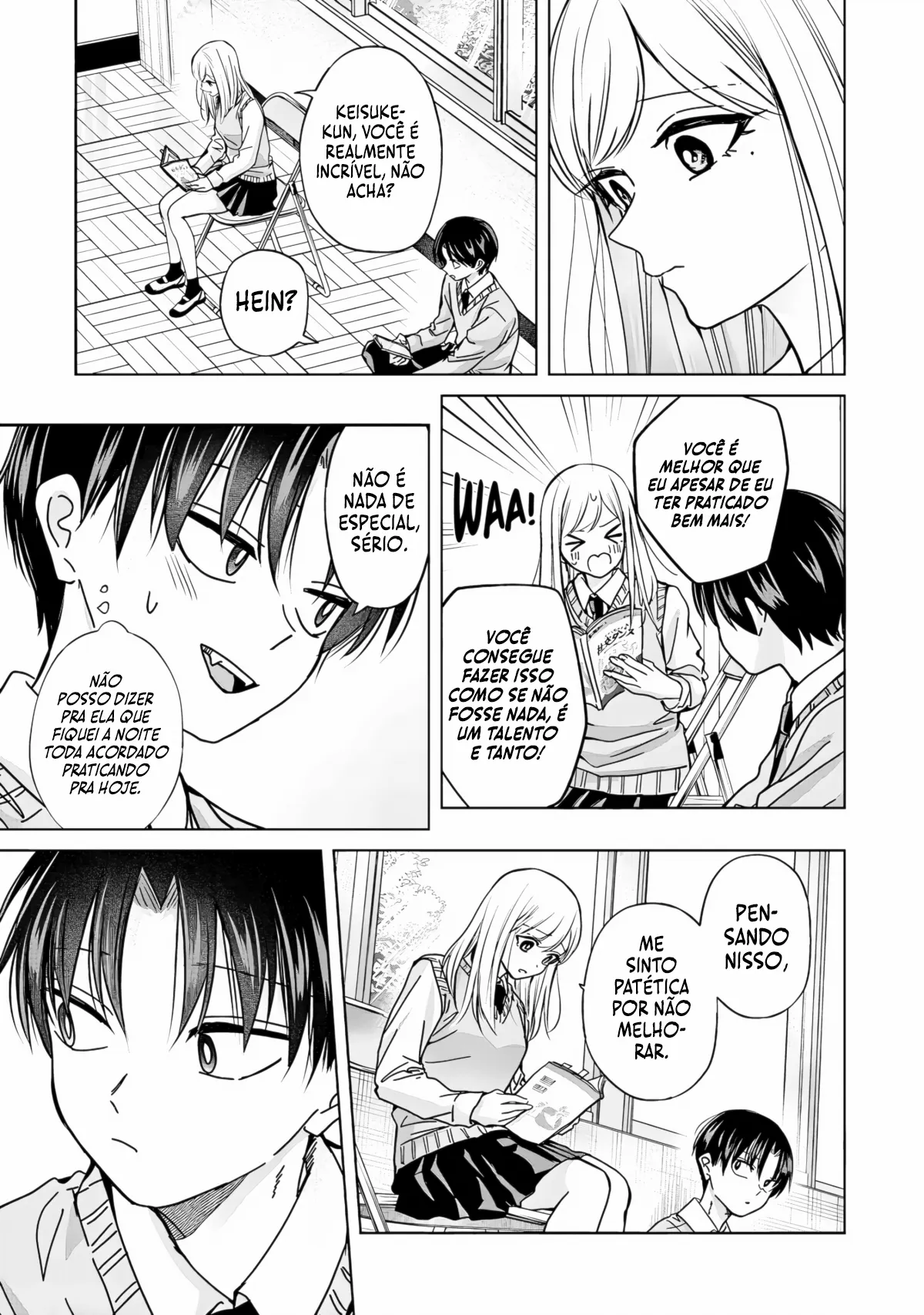 Kusunoki Fracassou em Estrear no Ensino Médio Capitulo 35 Pagina 8