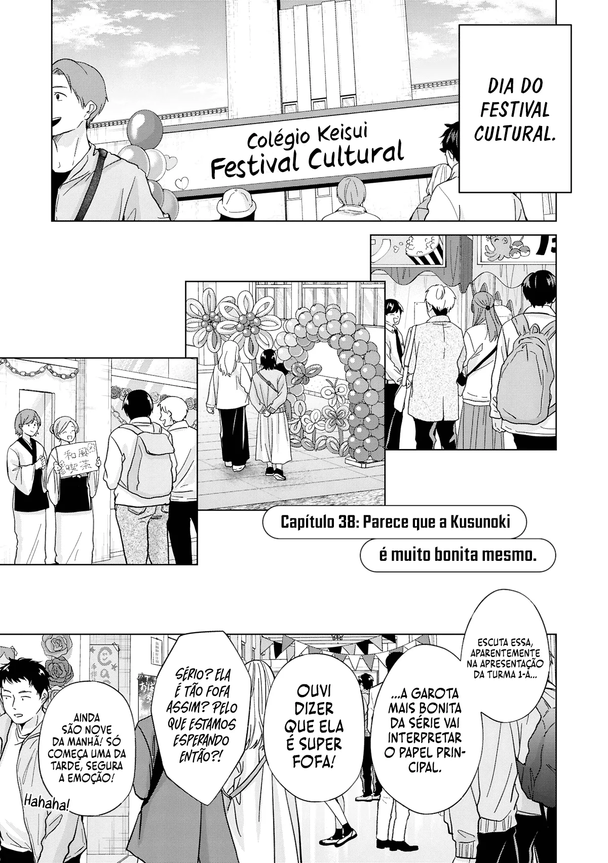 Kusunoki Fracassou em Estrear no Ensino Médio Capitulo 38 Pagina 2