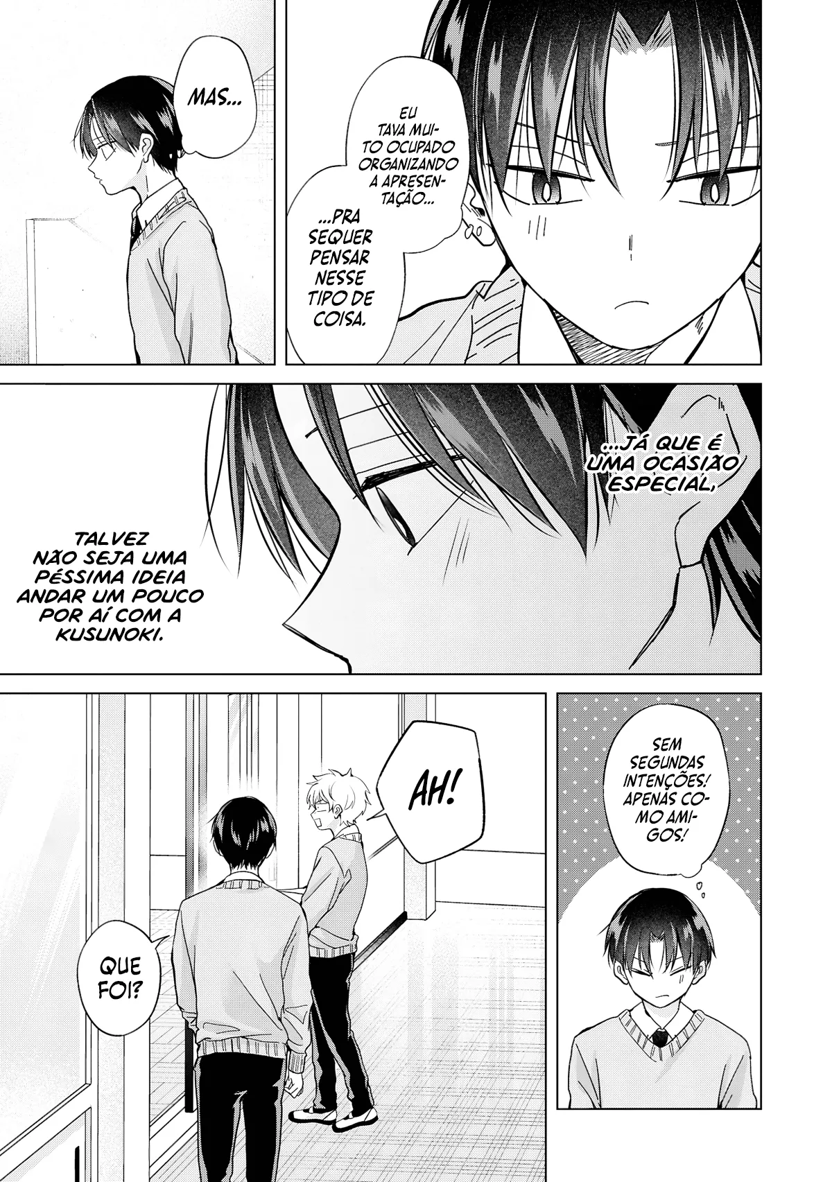 Kusunoki Fracassou em Estrear no Ensino Médio Capitulo 38 Pagina 4