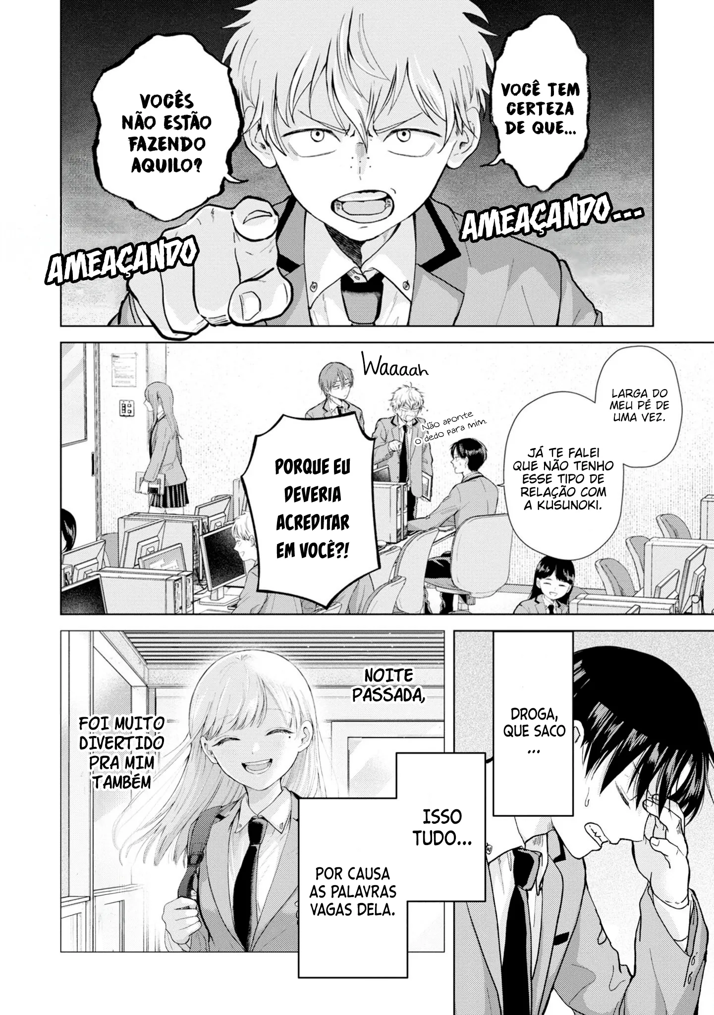 Kusunoki Fracassou em Estrear no Ensino Médio Capitulo 4 Pagina 3