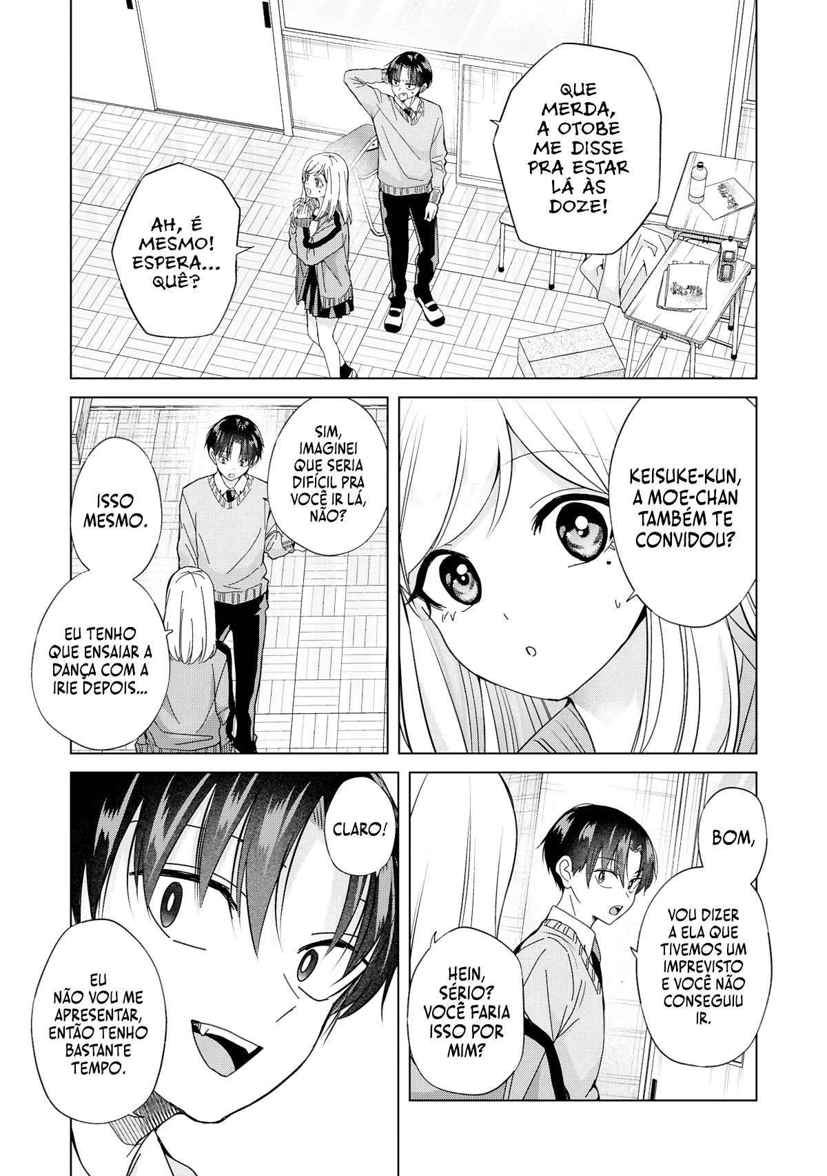 Kusunoki Fracassou em Estrear no Ensino Médio Capitulo 40 Pagina 5