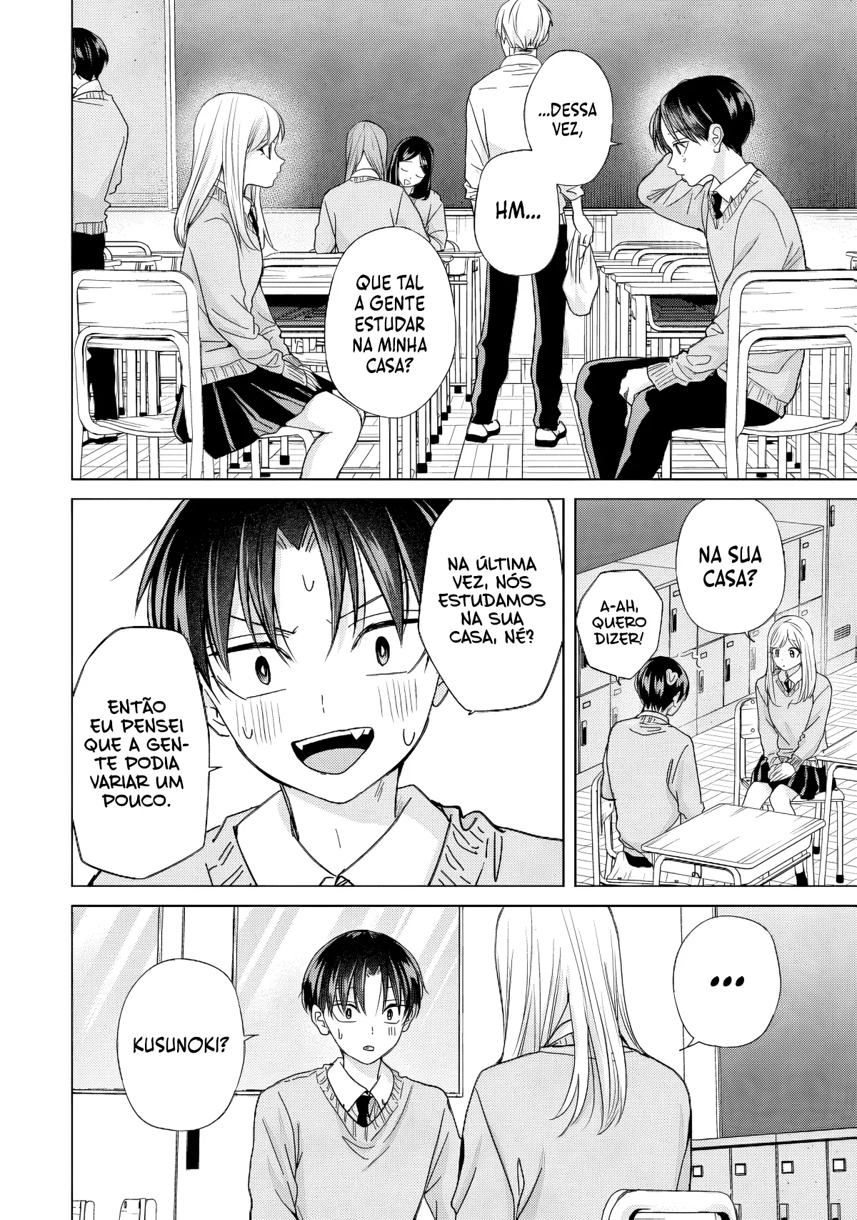 Kusunoki Fracassou em Estrear no Ensino Médio Capitulo 46 Pagina 5