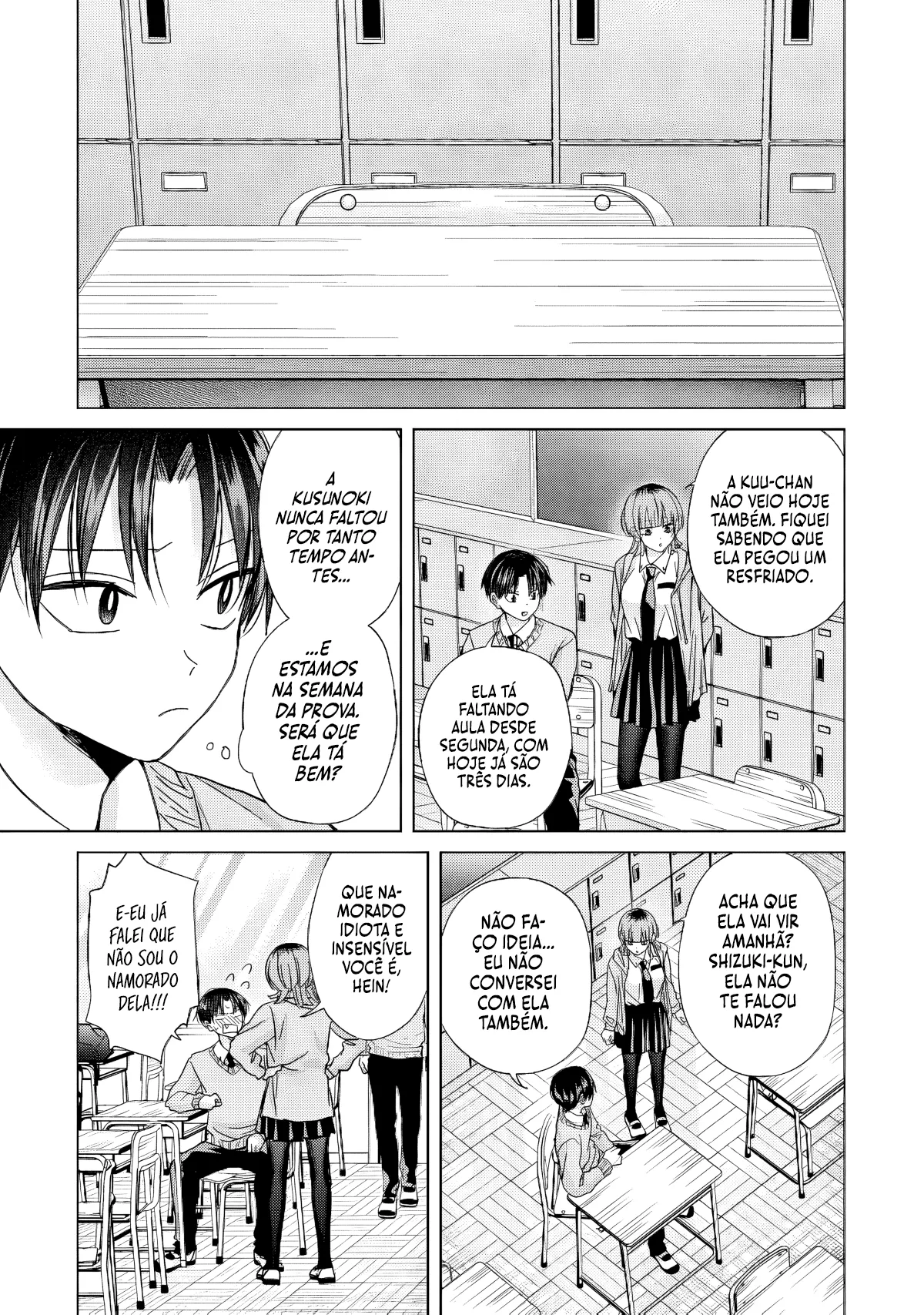 Kusunoki Fracassou em Estrear no Ensino Médio Capitulo 46 Pagina 18