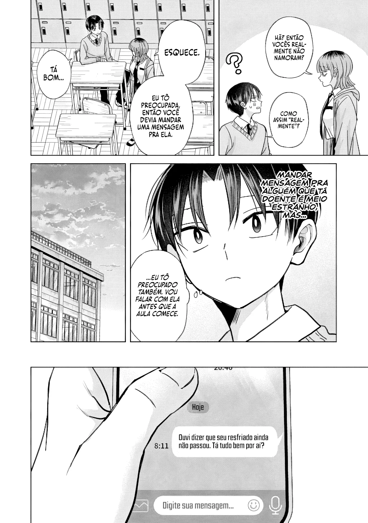 Kusunoki Fracassou em Estrear no Ensino Médio Capitulo 46 Pagina 19