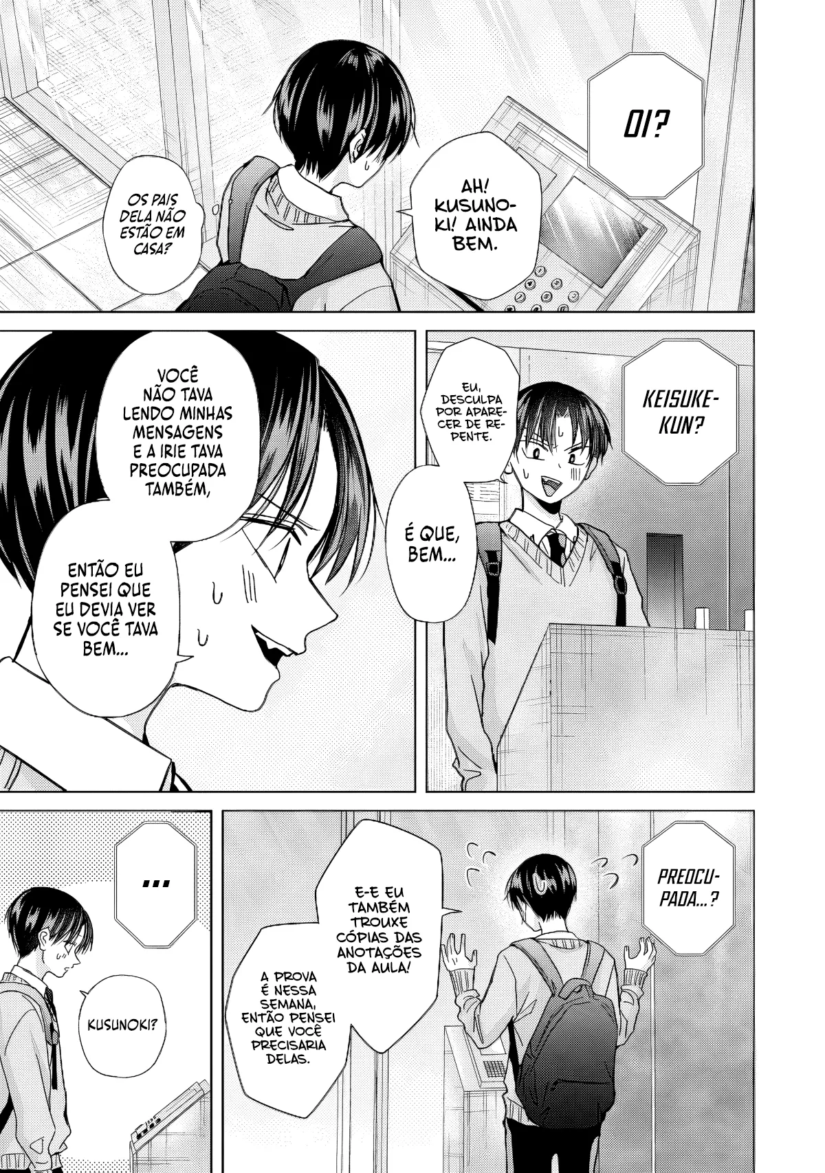 Kusunoki Fracassou em Estrear no Ensino Médio Capitulo 46 Pagina 22