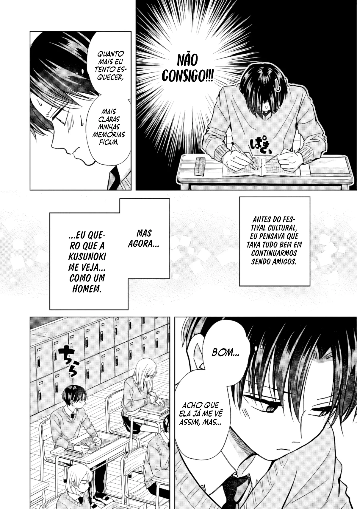 Kusunoki Fracassou em Estrear no Ensino Médio Capitulo 47 Pagina 5