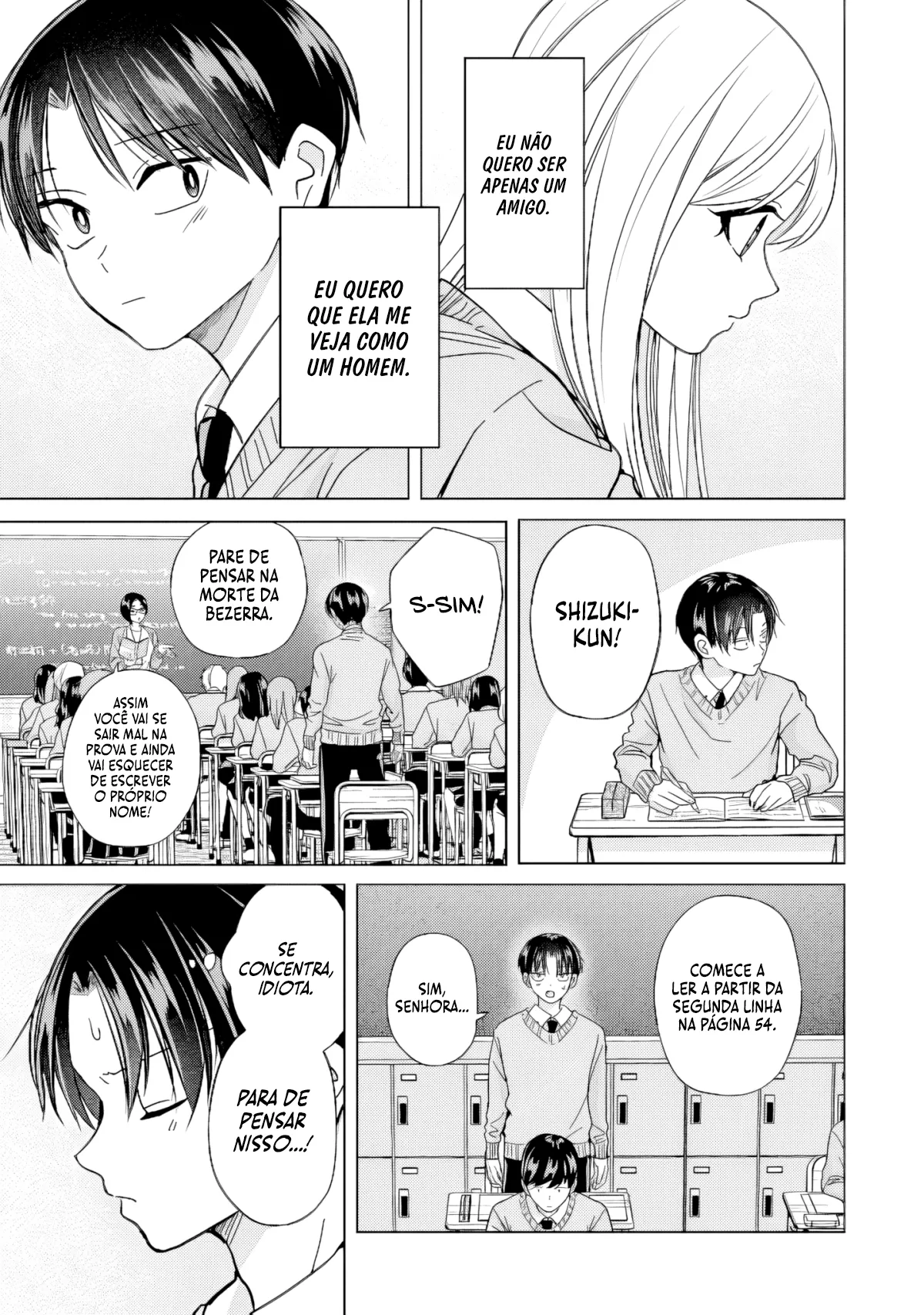 Kusunoki Fracassou em Estrear no Ensino Médio Capitulo 47 Pagina 6