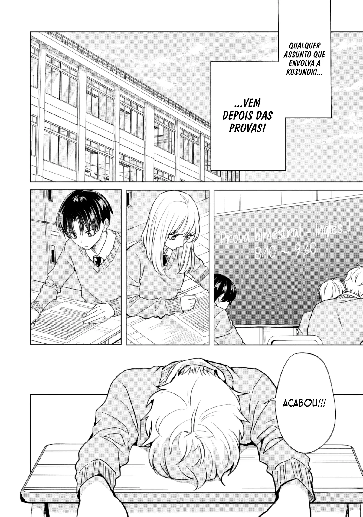 Kusunoki Fracassou em Estrear no Ensino Médio Capitulo 47 Pagina 7