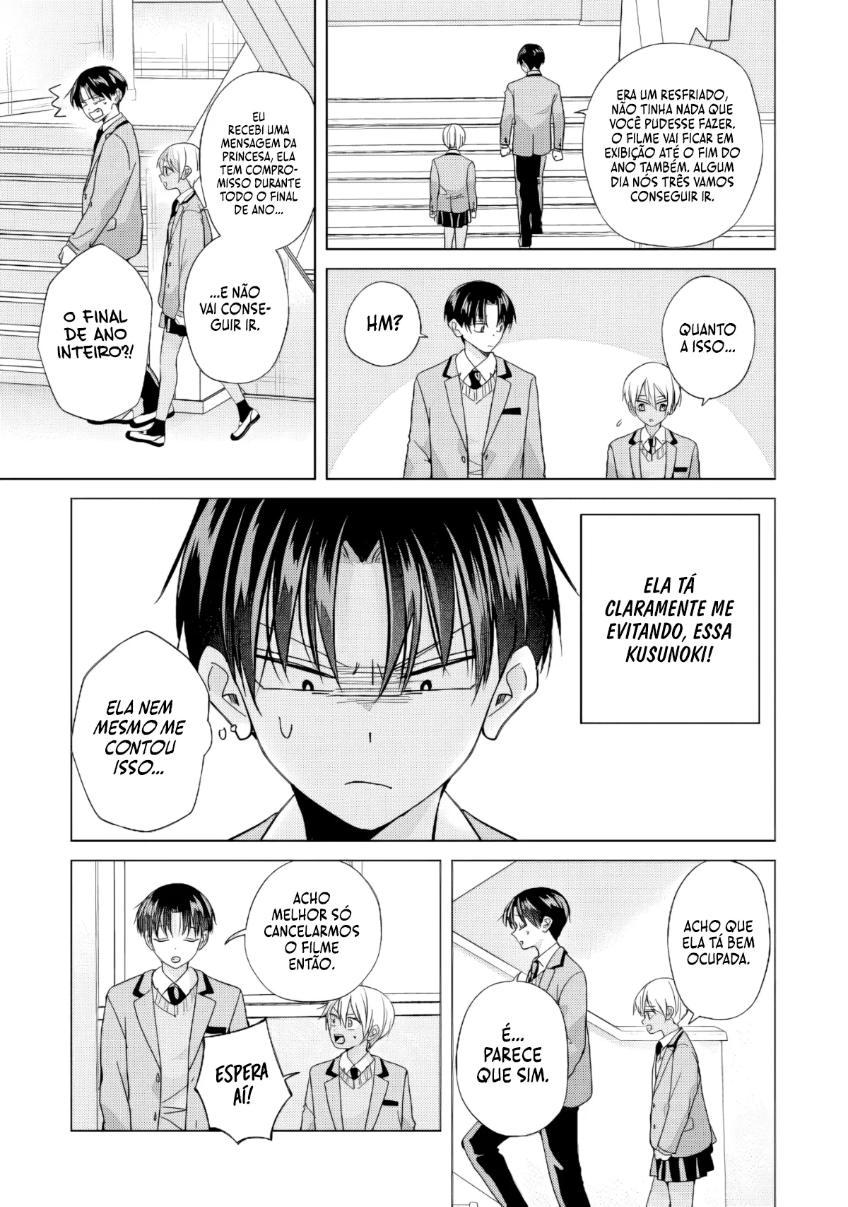 Kusunoki Fracassou em Estrear no Ensino Médio Capitulo 49 Pagina 16