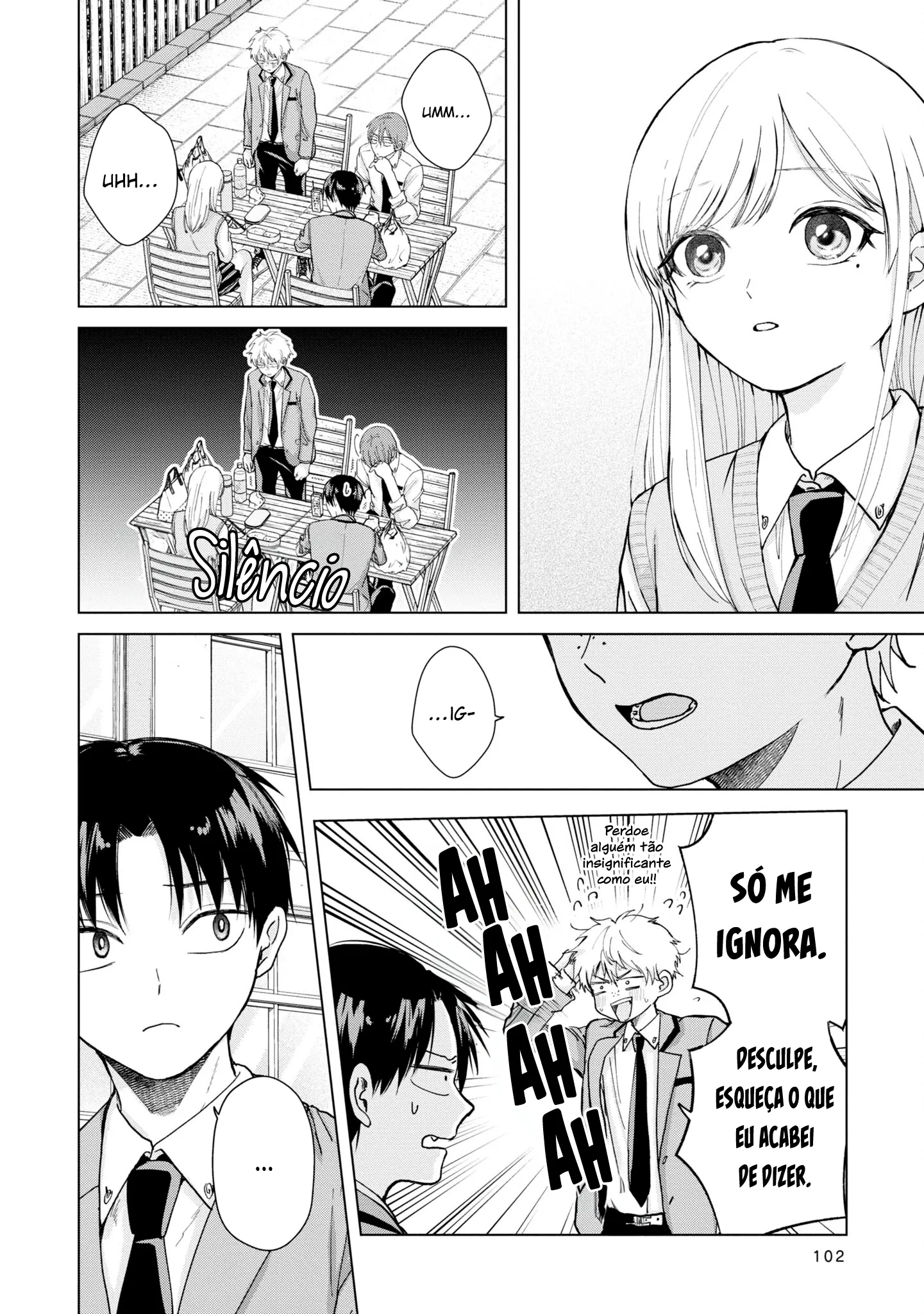 Kusunoki Fracassou em Estrear no Ensino Médio Capitulo 5 Pagina 5