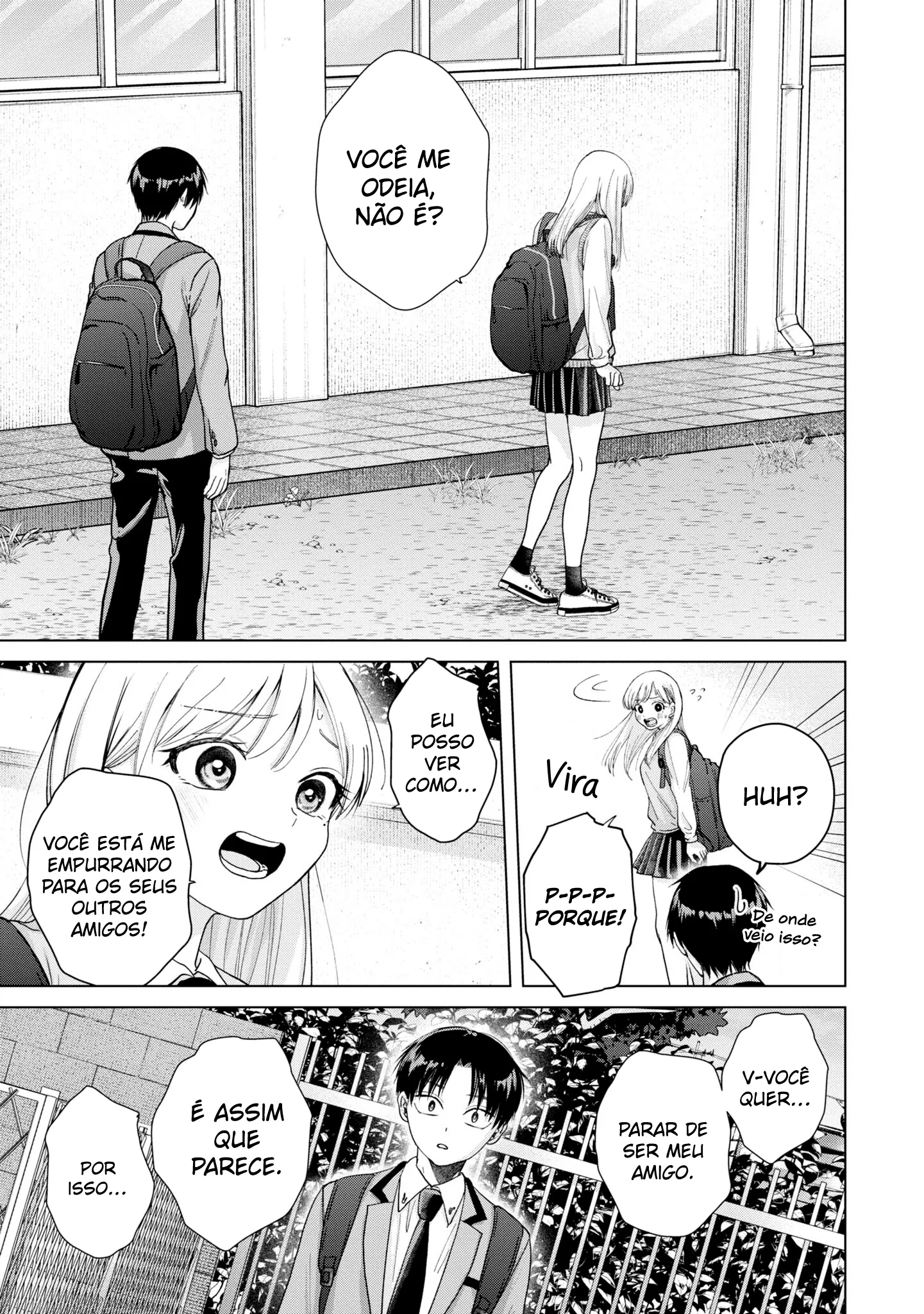 Kusunoki Fracassou em Estrear no Ensino Médio Capitulo 5 Pagina 16