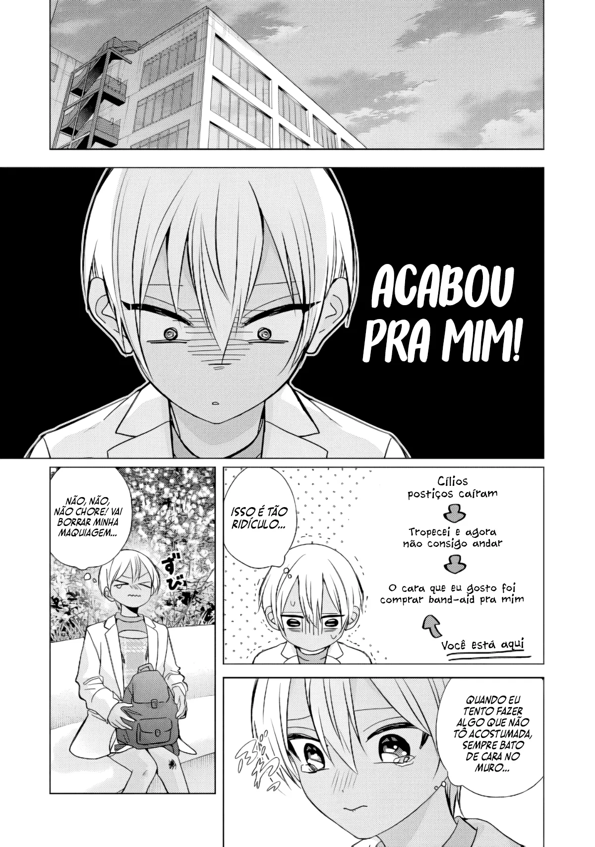 Kusunoki Fracassou em Estrear no Ensino Médio Capitulo 50 Pagina 16