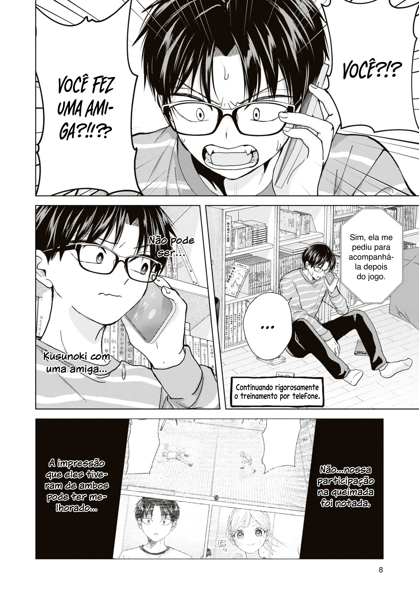 Kusunoki Fracassou em Estrear no Ensino Médio Capitulo 8 Pagina 7