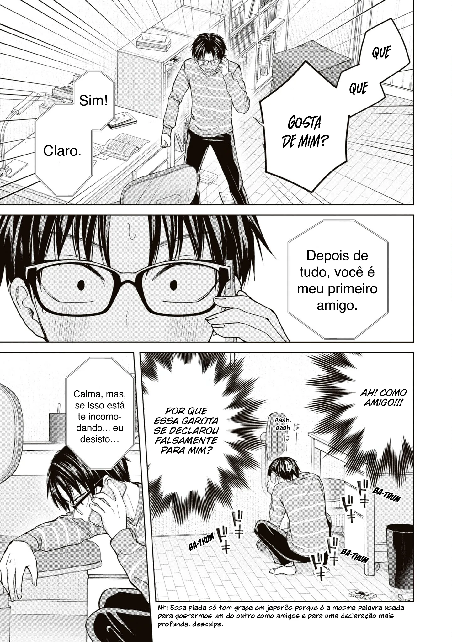 Kusunoki Fracassou em Estrear no Ensino Médio Capitulo 8 Pagina 12