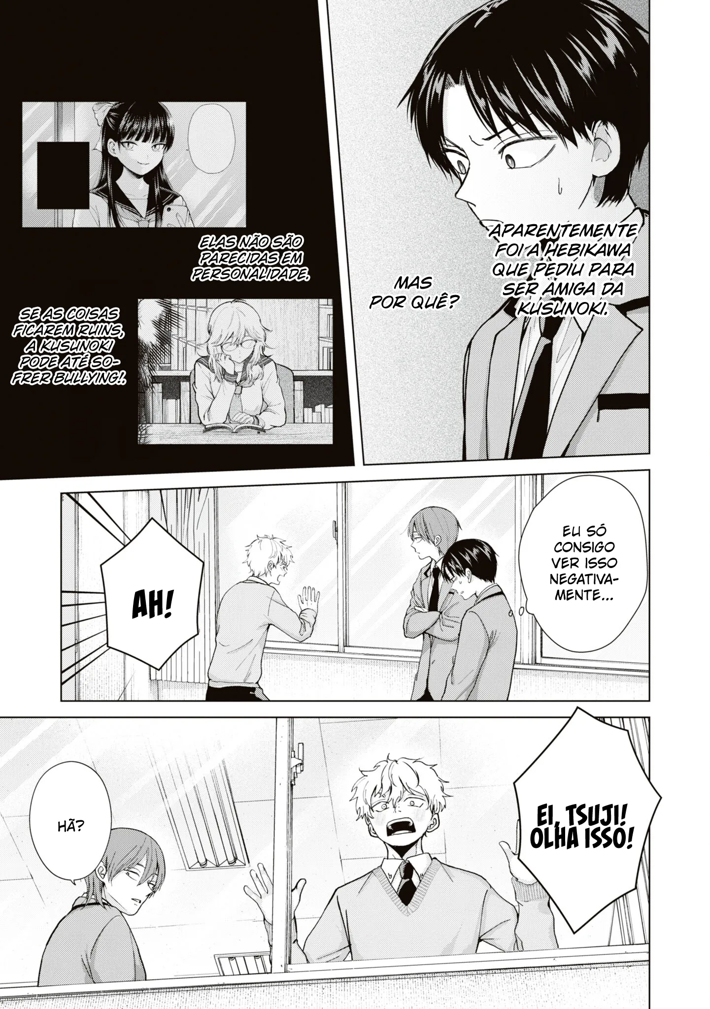 Kusunoki Fracassou em Estrear no Ensino Médio Capitulo 9 Pagina 4