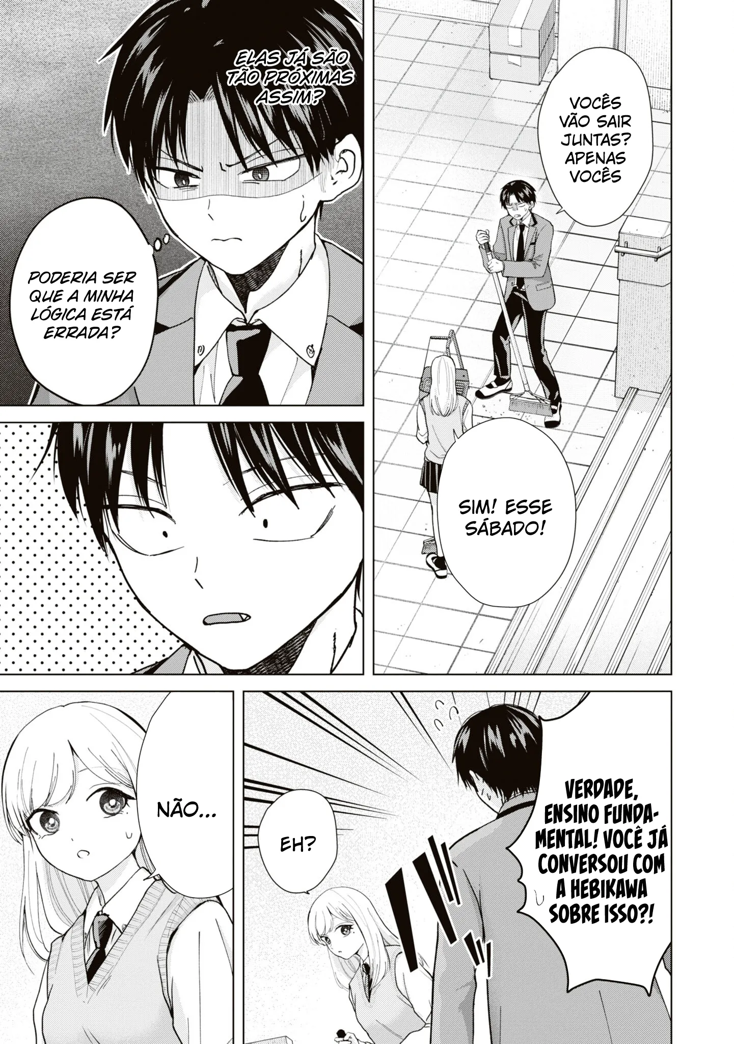 Kusunoki Fracassou em Estrear no Ensino Médio Capitulo 9 Pagina 8