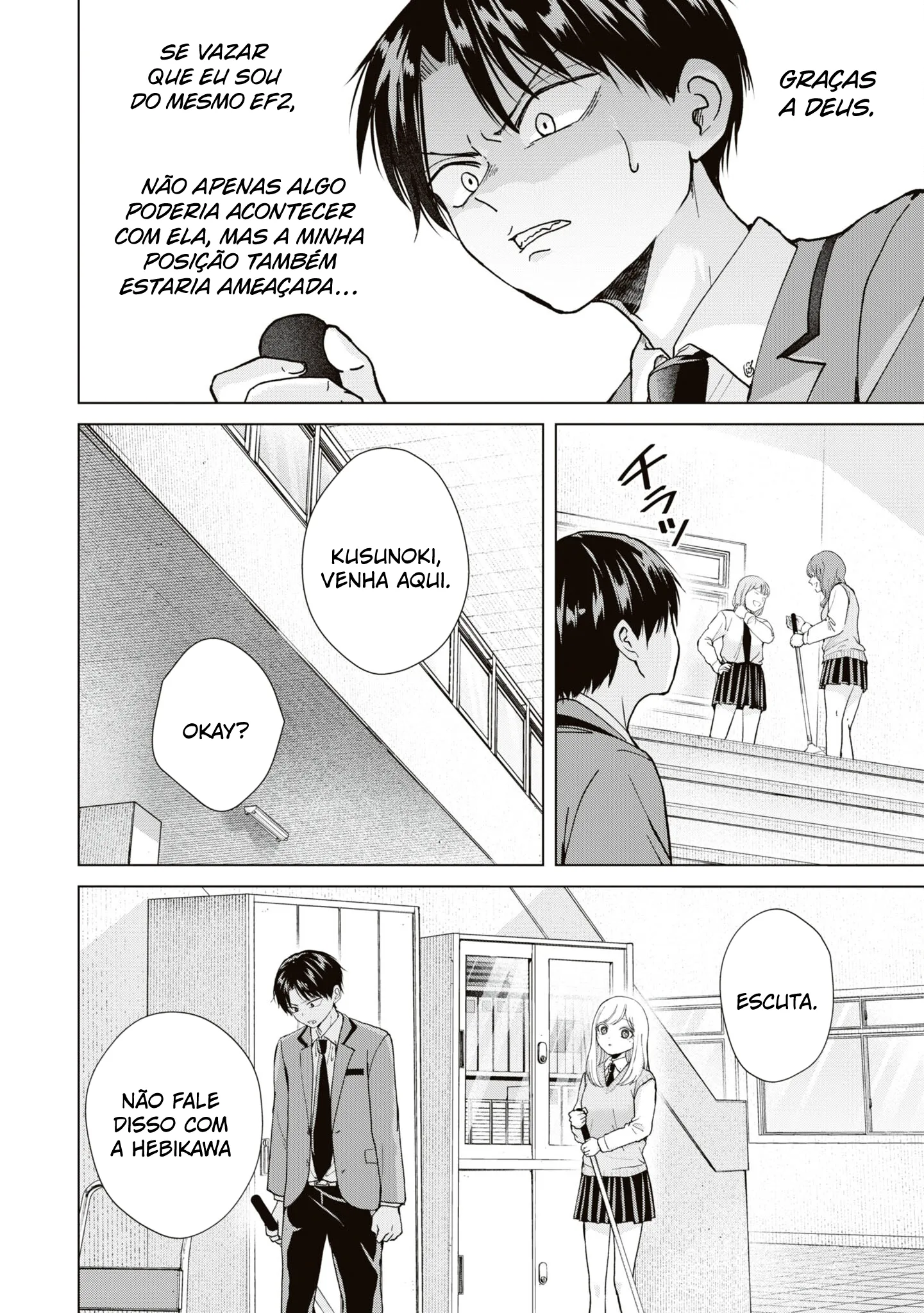 Kusunoki Fracassou em Estrear no Ensino Médio Capitulo 9 Pagina 9