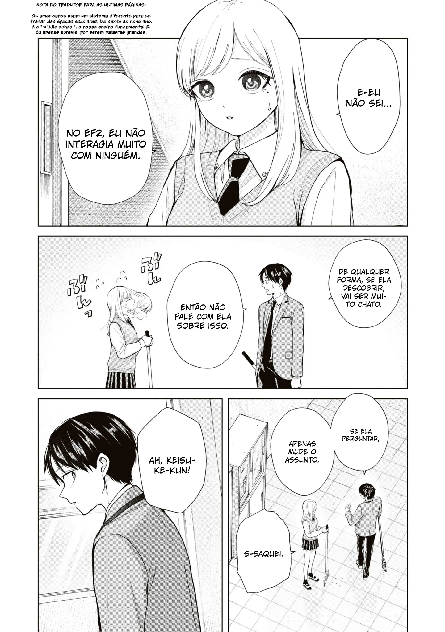 Kusunoki Fracassou em Estrear no Ensino Médio Capitulo 9 Pagina 10