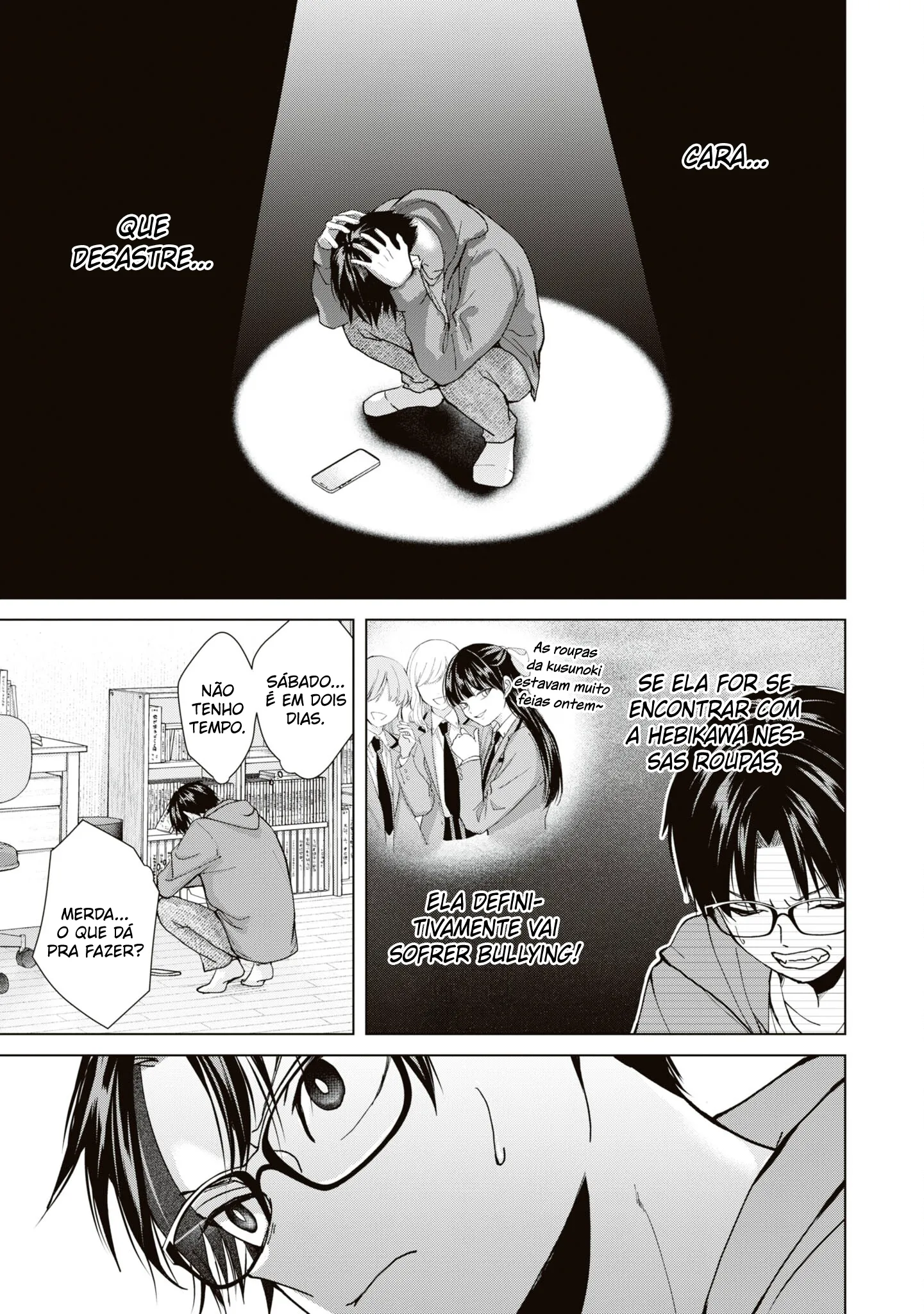 Kusunoki Fracassou em Estrear no Ensino Médio Capitulo 9 Pagina 20