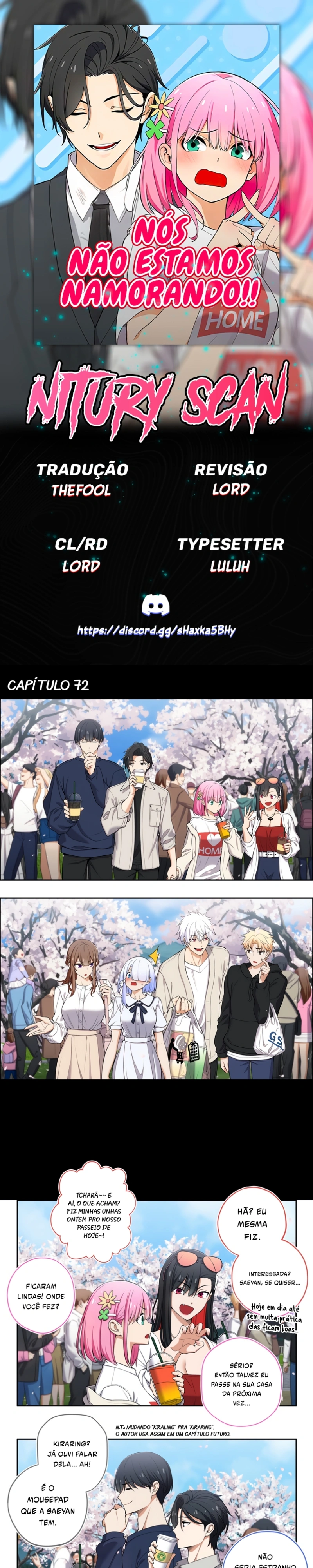 Nós não estamos namorando!! Capitulo 72 Pagina 1