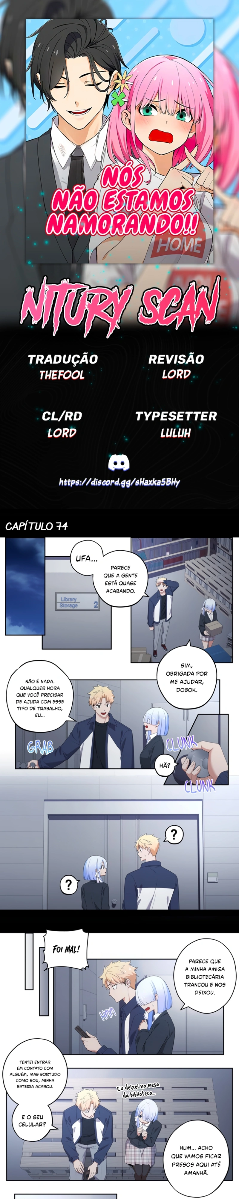 Nós não estamos namorando!! Capitulo 74 Pagina 1