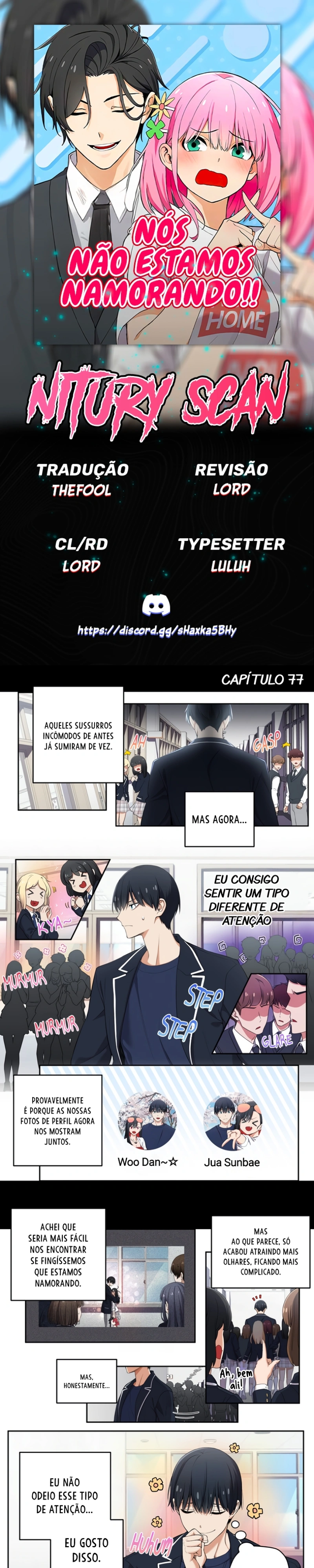 Nós não estamos namorando!! Capitulo 77 Pagina 1