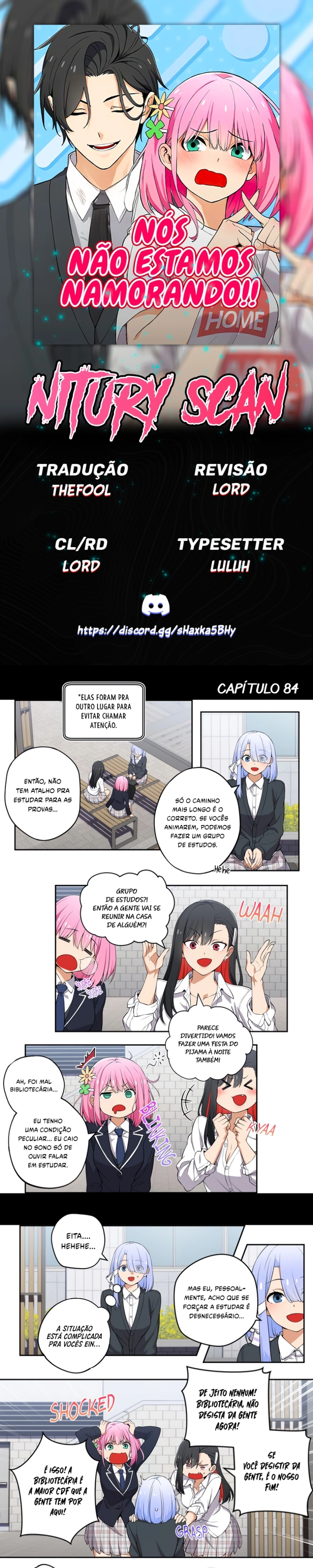 Nós não estamos namorando!! Capitulo 84 Pagina 1