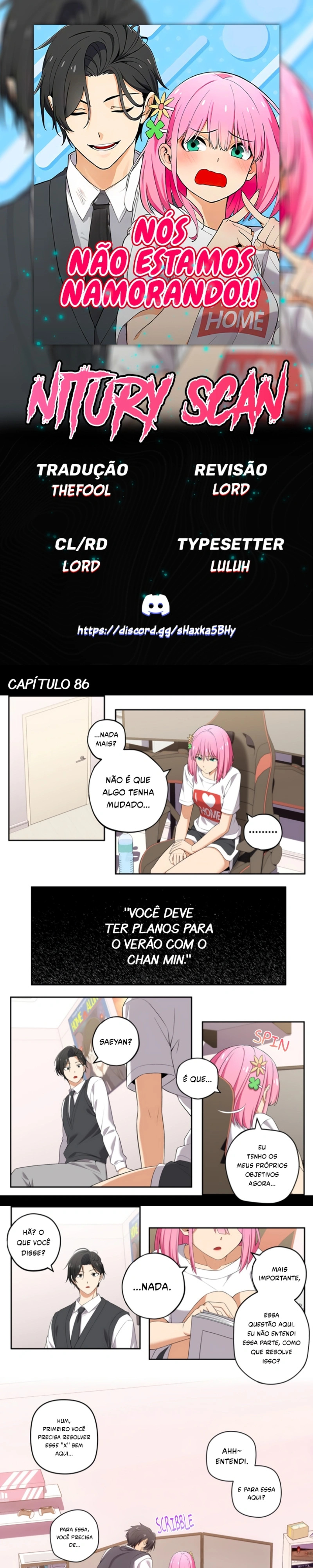 Nós não estamos namorando!! Capitulo 86 Pagina 1