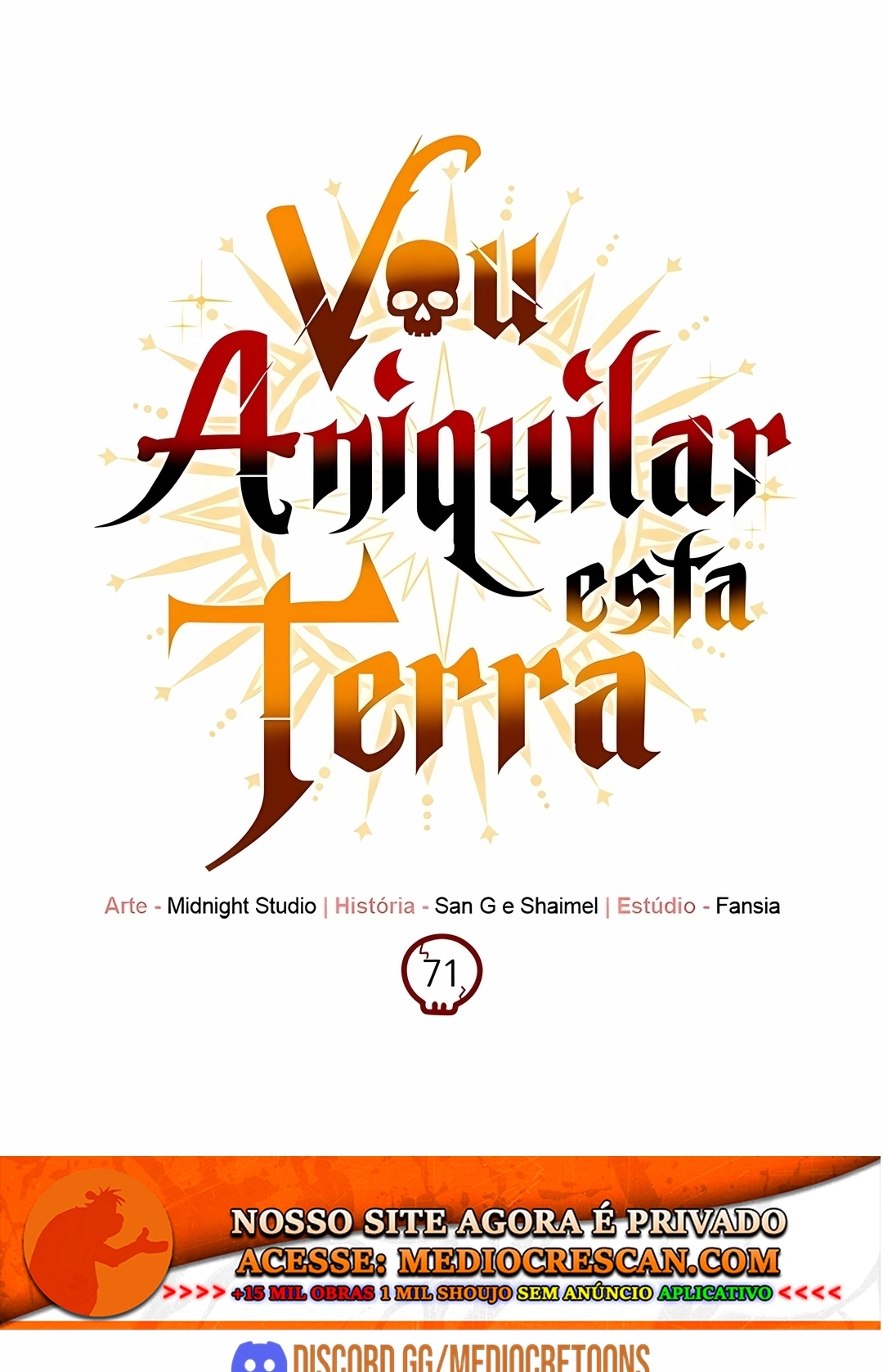 Vou Aniquilar Esta Terra Capitulo 71 Pagina 72